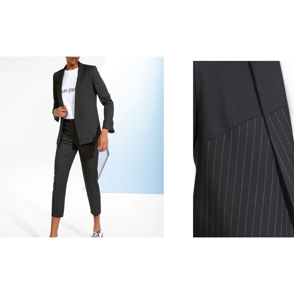 Cop Copine Moscou Women's Blazer Jacket size 40/L Mixed Stripe Current Style